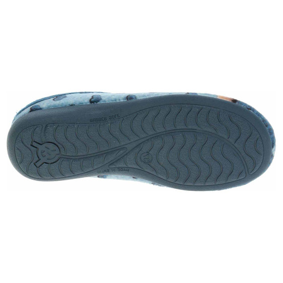 detail Dámské domácí pantofle Medi Line 5170-023 azul barca