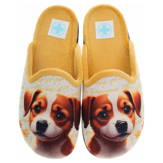 detail Dámské domácí pantofle Medi Line 1146-024 amarillo