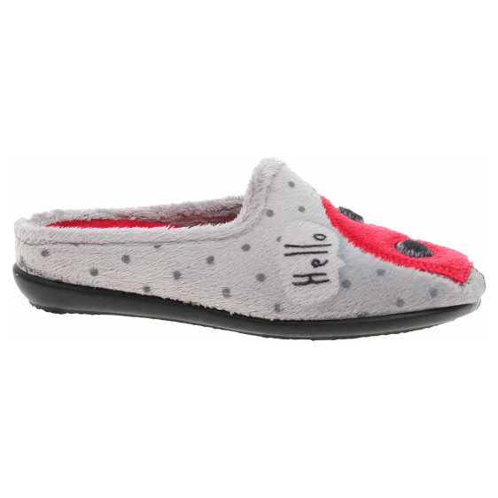 detail Dámské domácí pantofle Medi Line 1121-024 grey-red