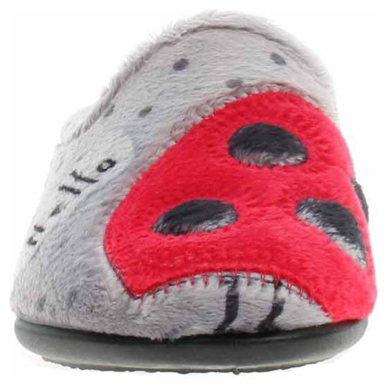 detail Dámské domácí pantofle Medi Line 1121-024 grey-red
