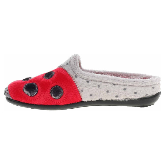 detail Dámské domácí pantofle Medi Line 1121-024 grey-red
