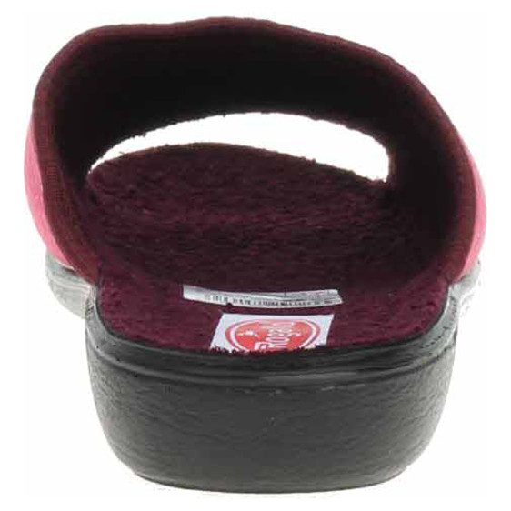 detail Dámské domácí pantofle Rogallo 29783 vínová