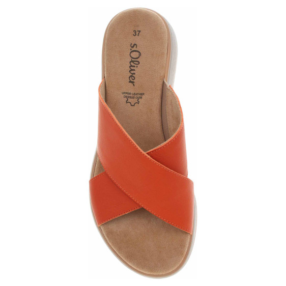 detail Dámské pantofle s.Oliver 5-27202-42 coral