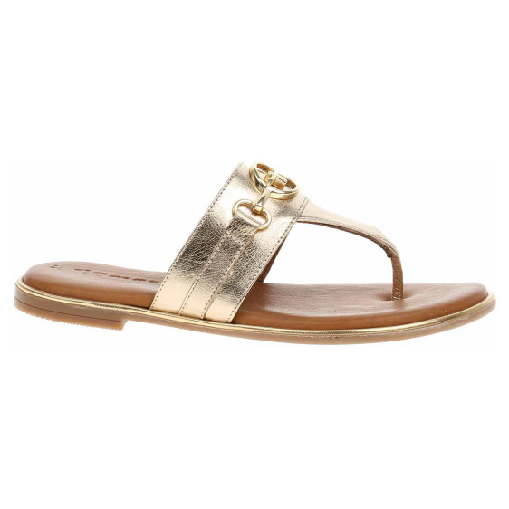 detail Dámské pantofle Tamaris 1-27106-42 light gold