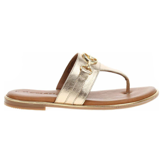 detail Dámské pantofle Tamaris 1-27106-42 light gold