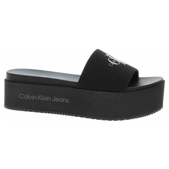 detail Calvin Klein dámské pantofle YW0YW01036 BDS Black