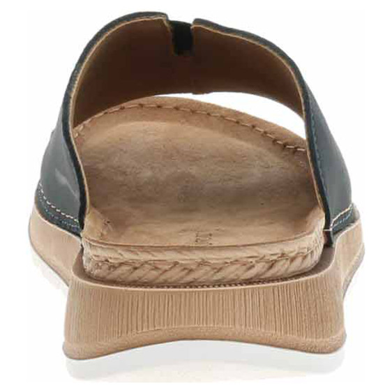 detail Dámské pantofle Marco Tozzi 2-27903-42 navy nubuck