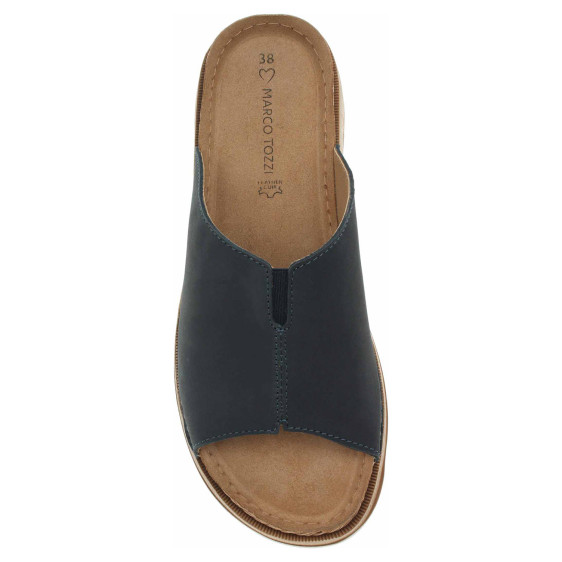 detail Dámské pantofle Marco Tozzi 2-27903-42 navy nubuck