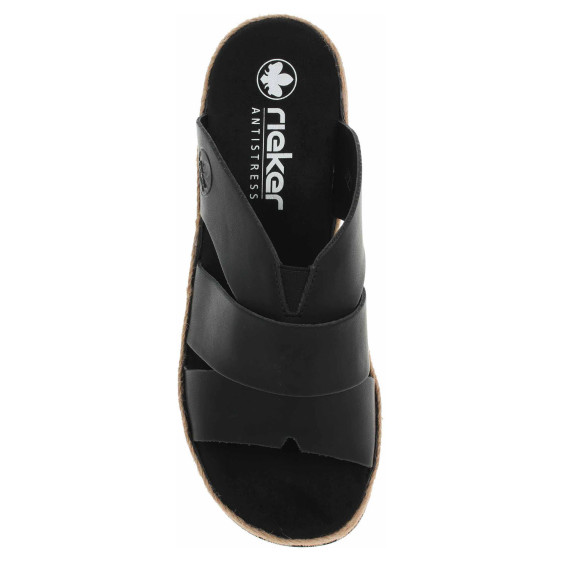 detail Dámské pantofle Rieker V7989-00 schwarz