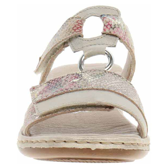 detail Dámské pantofle Rieker 659X6-90 rosa