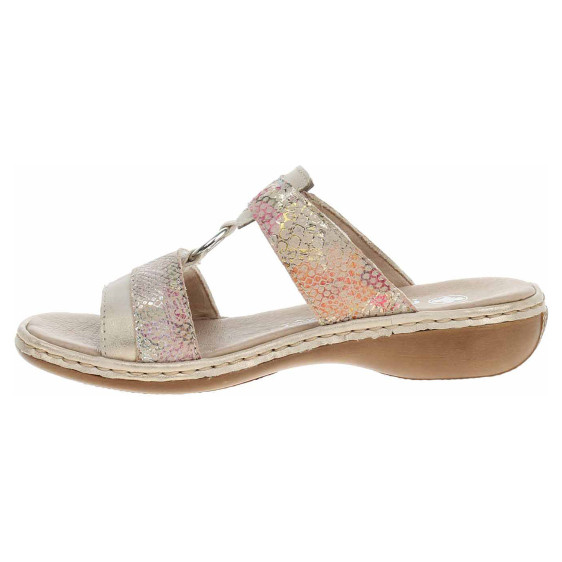 detail Dámské pantofle Rieker 659X6-90 rosa