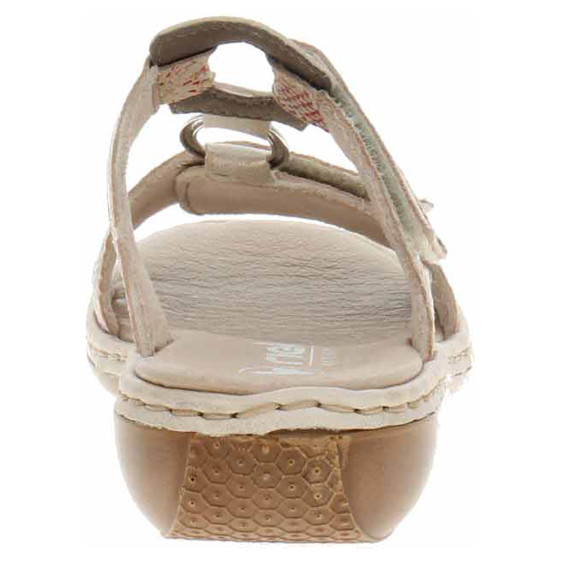 detail Dámské pantofle Rieker 659X6-90 rosa