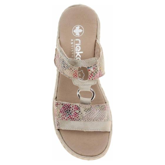 detail Dámské pantofle Rieker 659X6-90 rosa