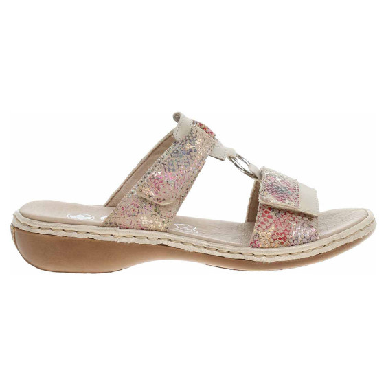 detail Dámské pantofle Rieker 659X6-90 rosa