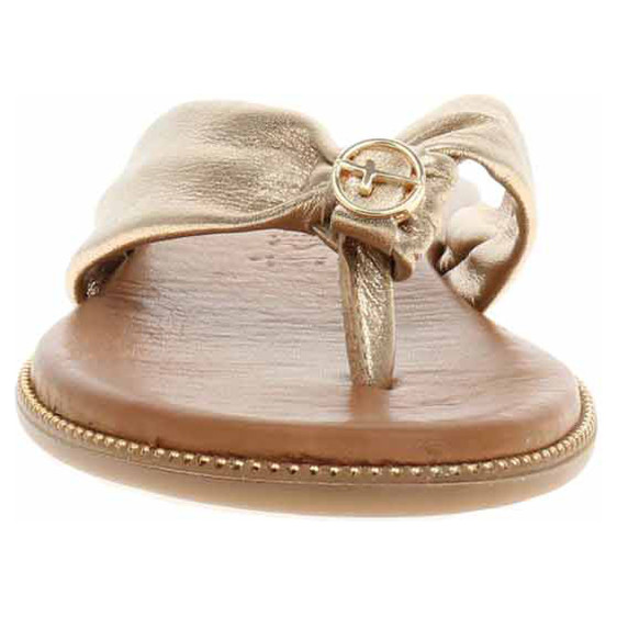 detail Dámské pantofle Tamaris 1-27126-44 light gold