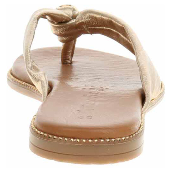 detail Dámské pantofle Tamaris 1-27126-44 light gold