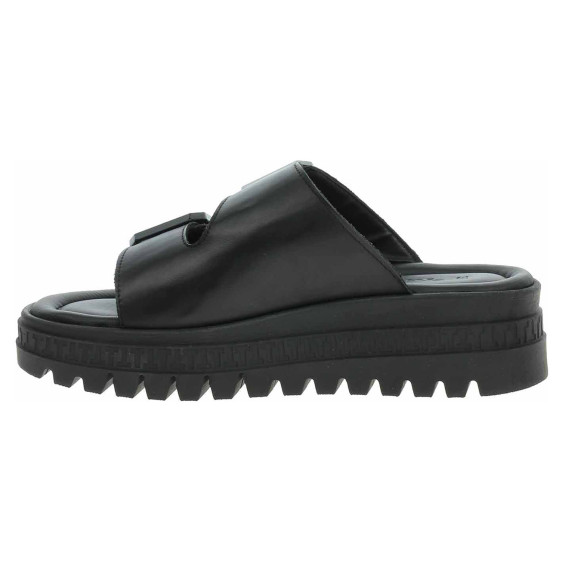 detail Dámské pantofle Tamaris 1-27202-44 black leather