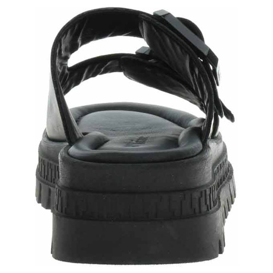 detail Dámské pantofle Tamaris 1-27202-44 black leather