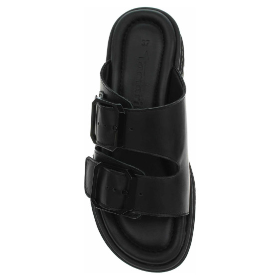 detail Dámské pantofle Tamaris 1-27202-44 black leather