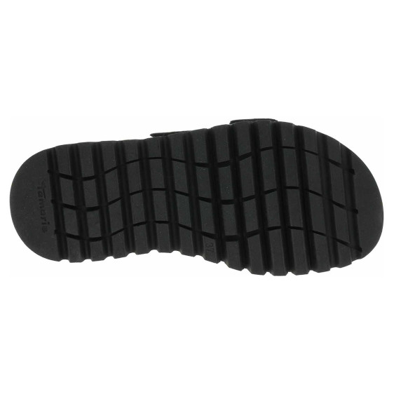 detail Dámské pantofle Tamaris 1-27202-44 black leather