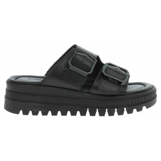 detail Dámské pantofle Tamaris 1-27202-44 black leather