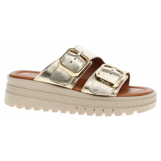 detail Dámské pantofle Tamaris 1-27202-44 light gold