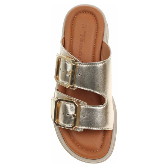 detail Dámské pantofle Tamaris 1-27202-44 light gold