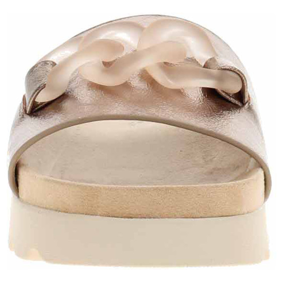 detail Dámské pantofle Tamaris 1-27411-44 bronce