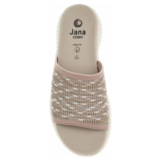 detail Dámské pantofle Jana 8-27260-44 beige comb