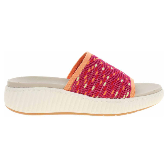 detail Dámské pantofle Jana 8-27260-44 fuchsia comb