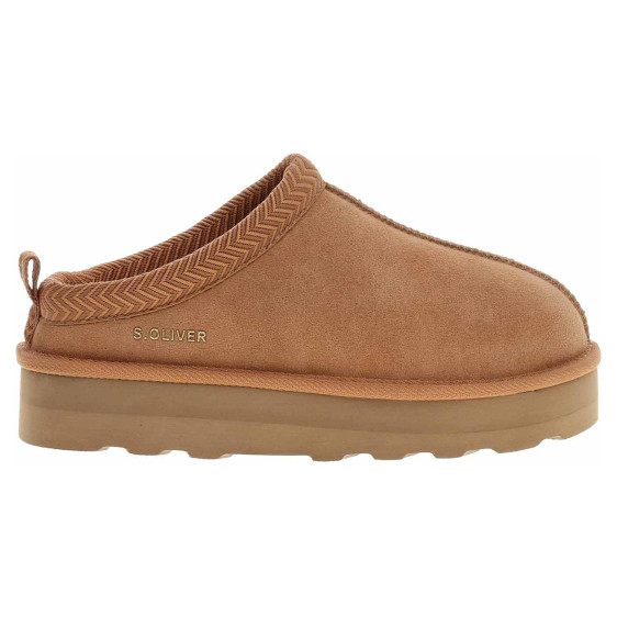 detail Dámské pantofle s.Oliver 5-27104-43 cognac