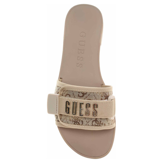 detail Dámské pantofle Guess FLJELYLEL19-GOLD