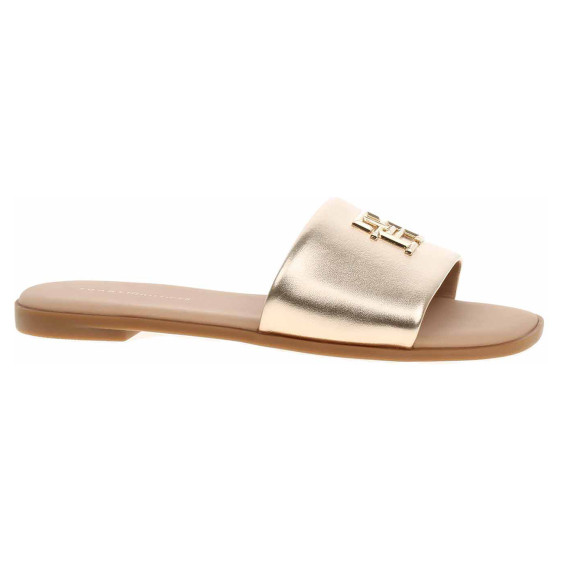 detail Dámské pantofle Tommy Hilfiger FW0FW08807 0HS Gold
