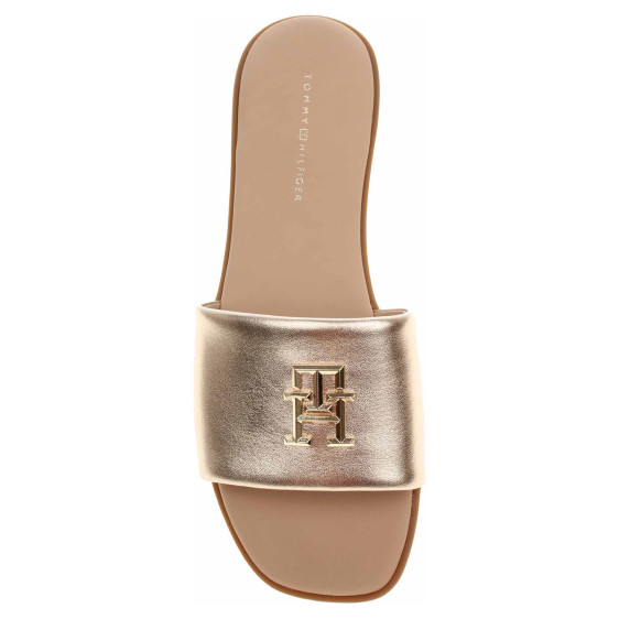 detail Dámské pantofle Tommy Hilfiger FW0FW08807 0HS Gold