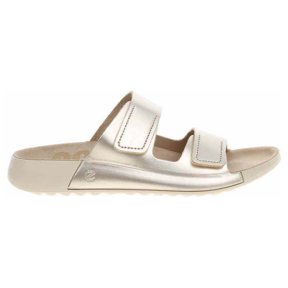 detail Dámské pantofle Ecco 20682301688 pure white gold