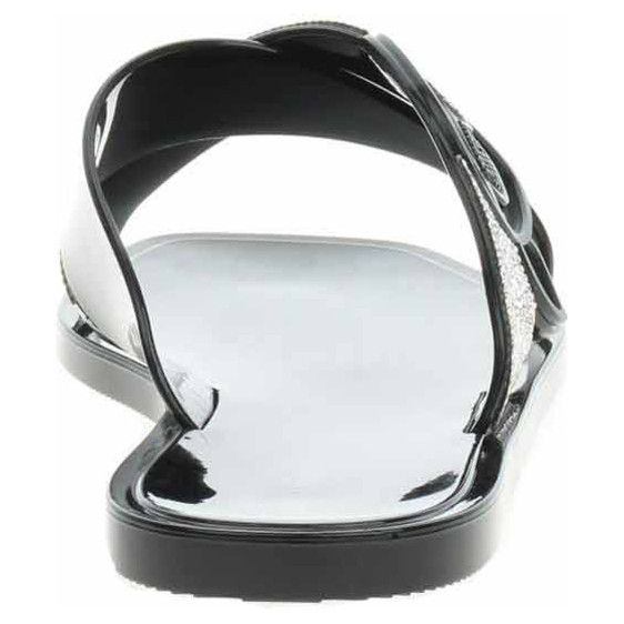 detail Dámské pantofle Karl Lagerfeld KL80004S V0S black rubber w-silver