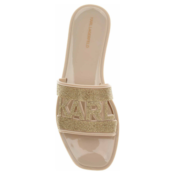 detail Dámské pantofle Karl Lagerfeld KL80005S VGD gold rubber
