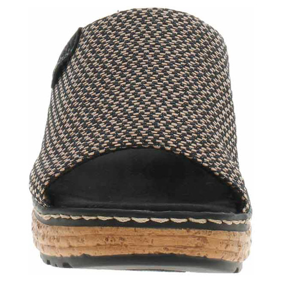 detail Dámské pantofle Rieker 62768-90 schwarz