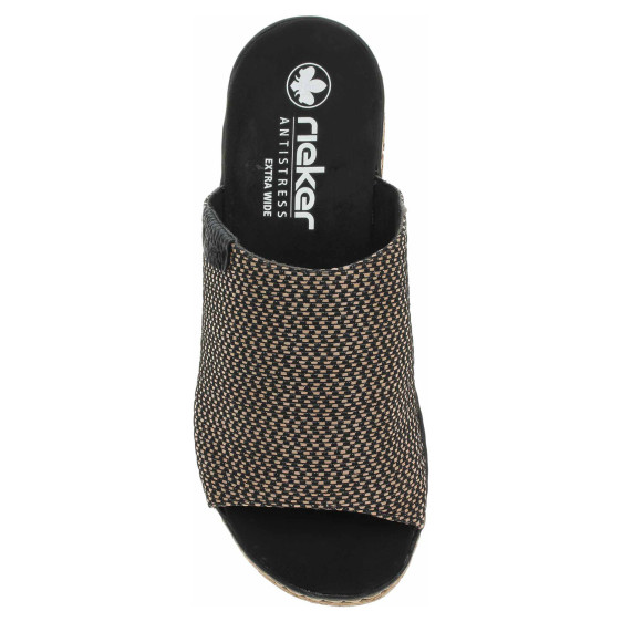 detail Dámské pantofle Rieker 62768-90 schwarz