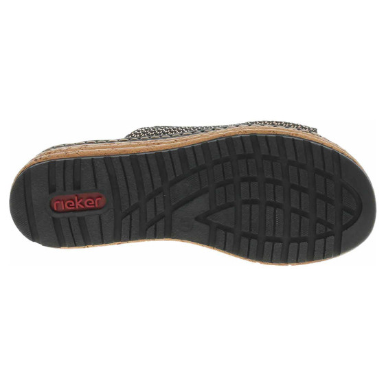 detail Dámské pantofle Rieker 62768-90 schwarz