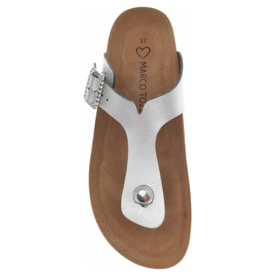 detail Dámské pantofle Marco Tozzi 2-27402-44 silver