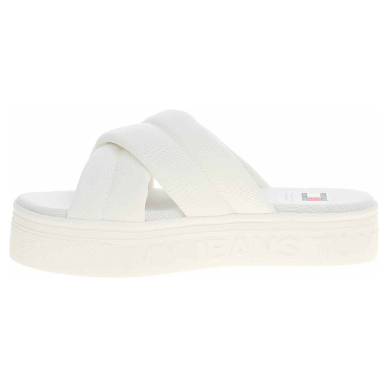 detail Dámské pantofle Tommy Hilfiger EN0EN02465 Ecru