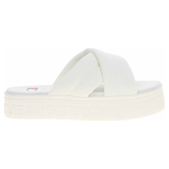 detail Dámské pantofle Tommy Hilfiger EN0EN02465 Ecru