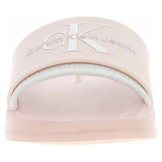 detail Plážové pantofle Calvin Klein YW0YW00585 TLL Peach Blush-Bright White