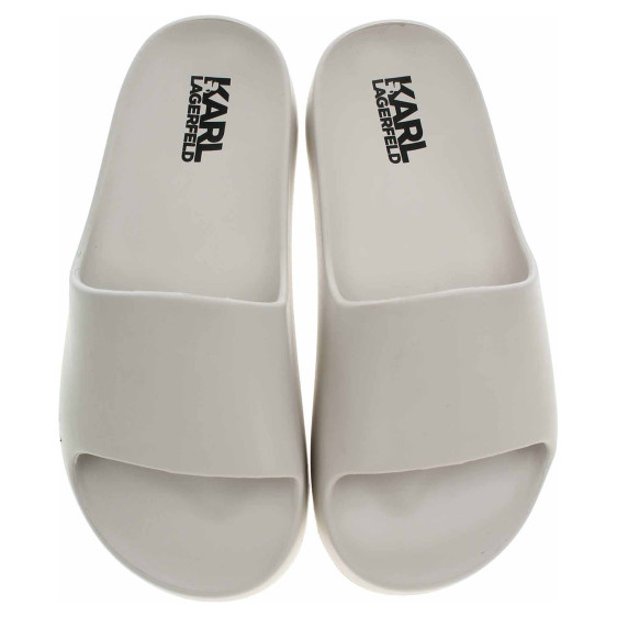 detail Dámské plážové pantofle Karl Lagerfeld KL86000 VGT off white eco