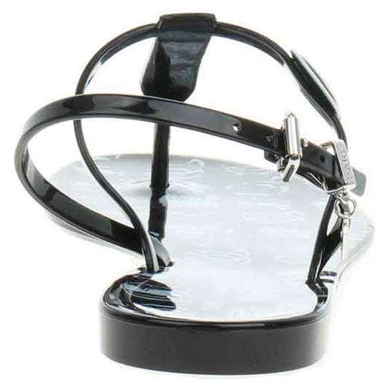 detail Karl Lagerfeld dámské plážové KL80002G V01 black rubber w-white