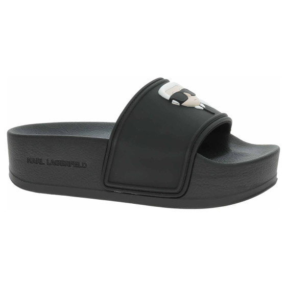 detail Karl Lagerfeld dámské plážové KL80805A V00 Black Rubber