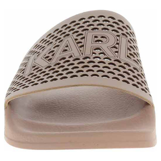detail Dámské pantofle Karl Lagerfeld KL80915 0T8 Stone Lthr