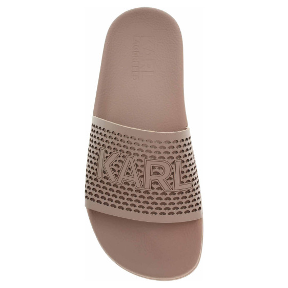 detail Dámské pantofle Karl Lagerfeld KL80915 0T8 Stone Lthr
