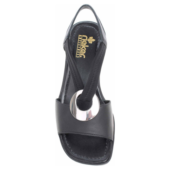 detail Dámské sandály Rieker 62662-01 schwarz